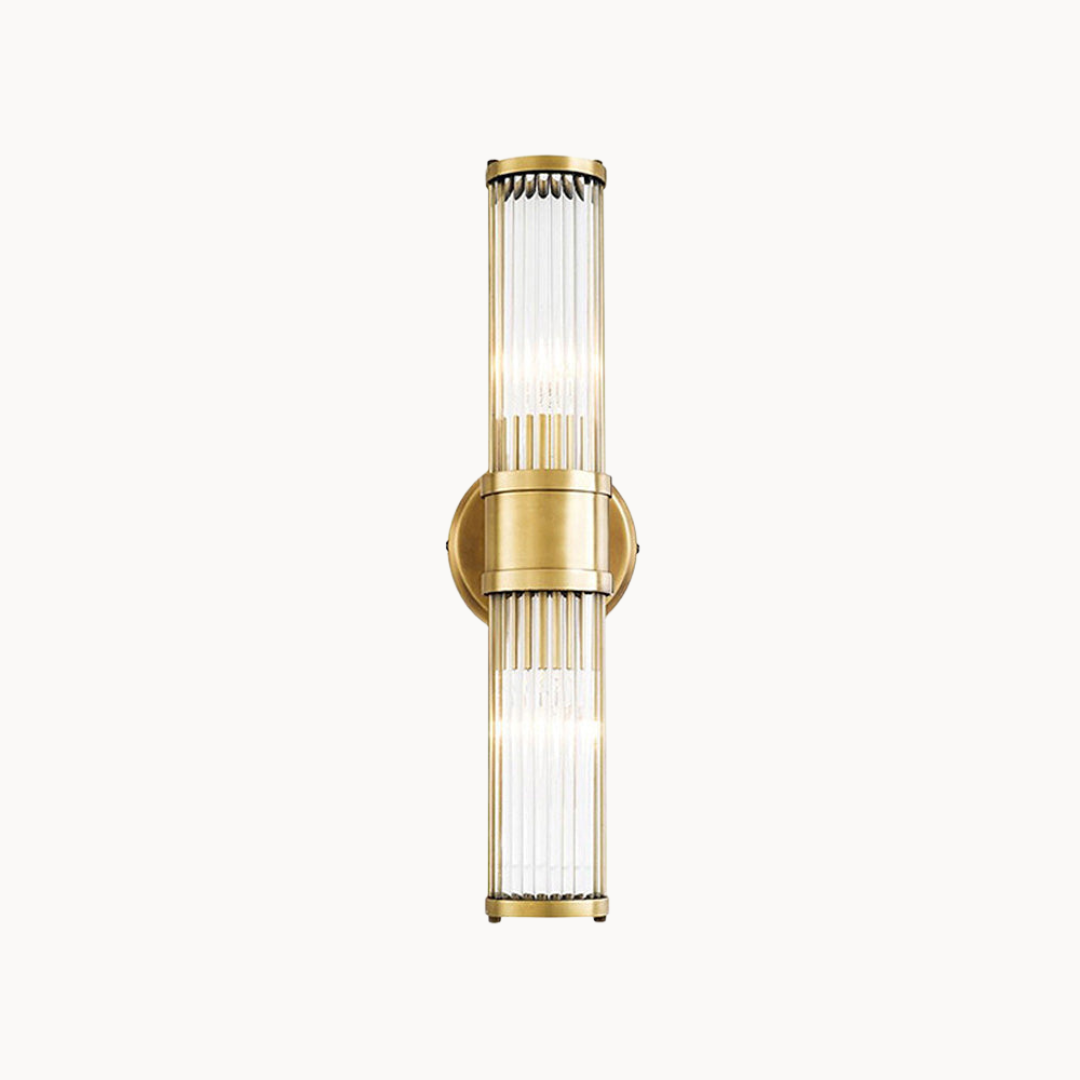 Klassieke Luxe Gouden Badkamer Wandlampen – Elegante LED Wandverlichting van IJzer & Glas