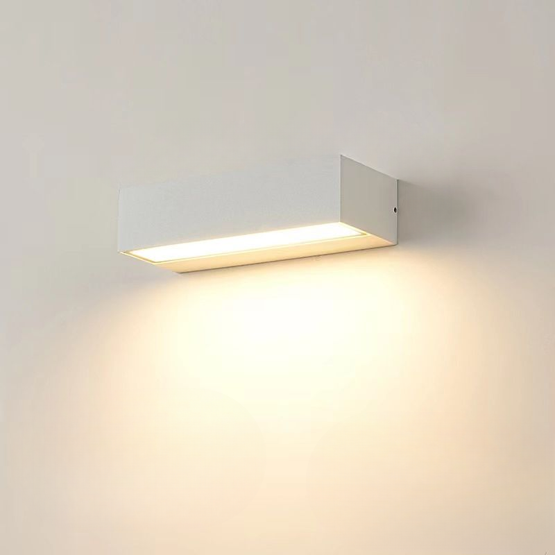 Strakke Lineaire LED Wandlamp Wit – Moderne Wandverlichting voor Badkamer, Slaapkamer & Woonkamer