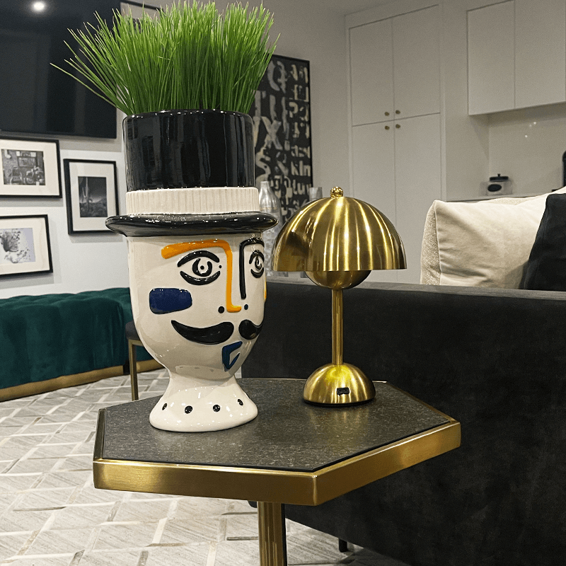 Brulee Moderne Tafellamp – Waterbestendig, Draadloos en Oplaadbaar