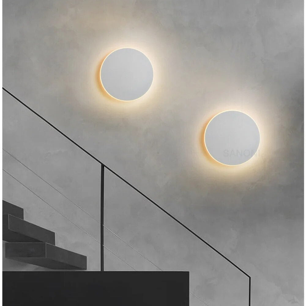 Moderne Ronde LED Wandlamp – Stijlvolle Wandverlichting met Warm Wit Licht