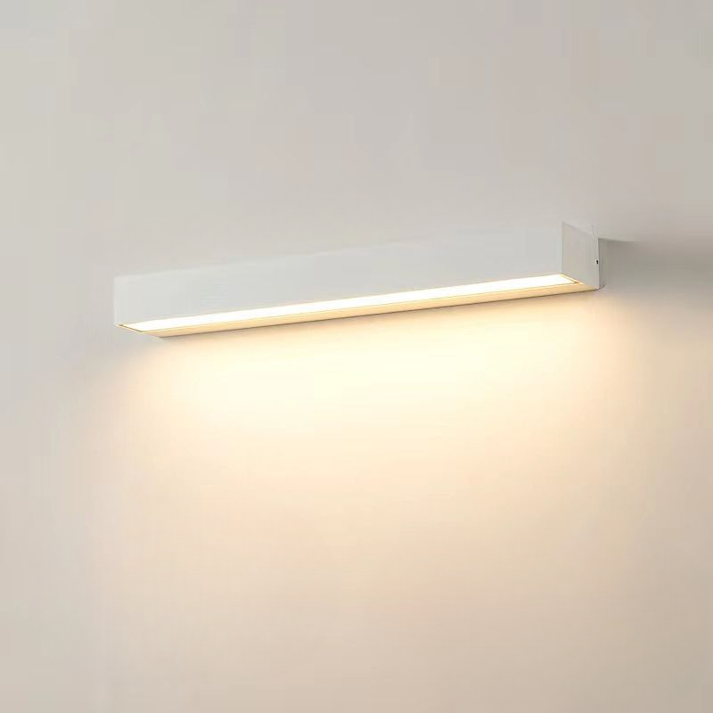 Strakke Lineaire LED Wandlamp Wit – Moderne Wandverlichting voor Badkamer, Slaapkamer & Woonkamer