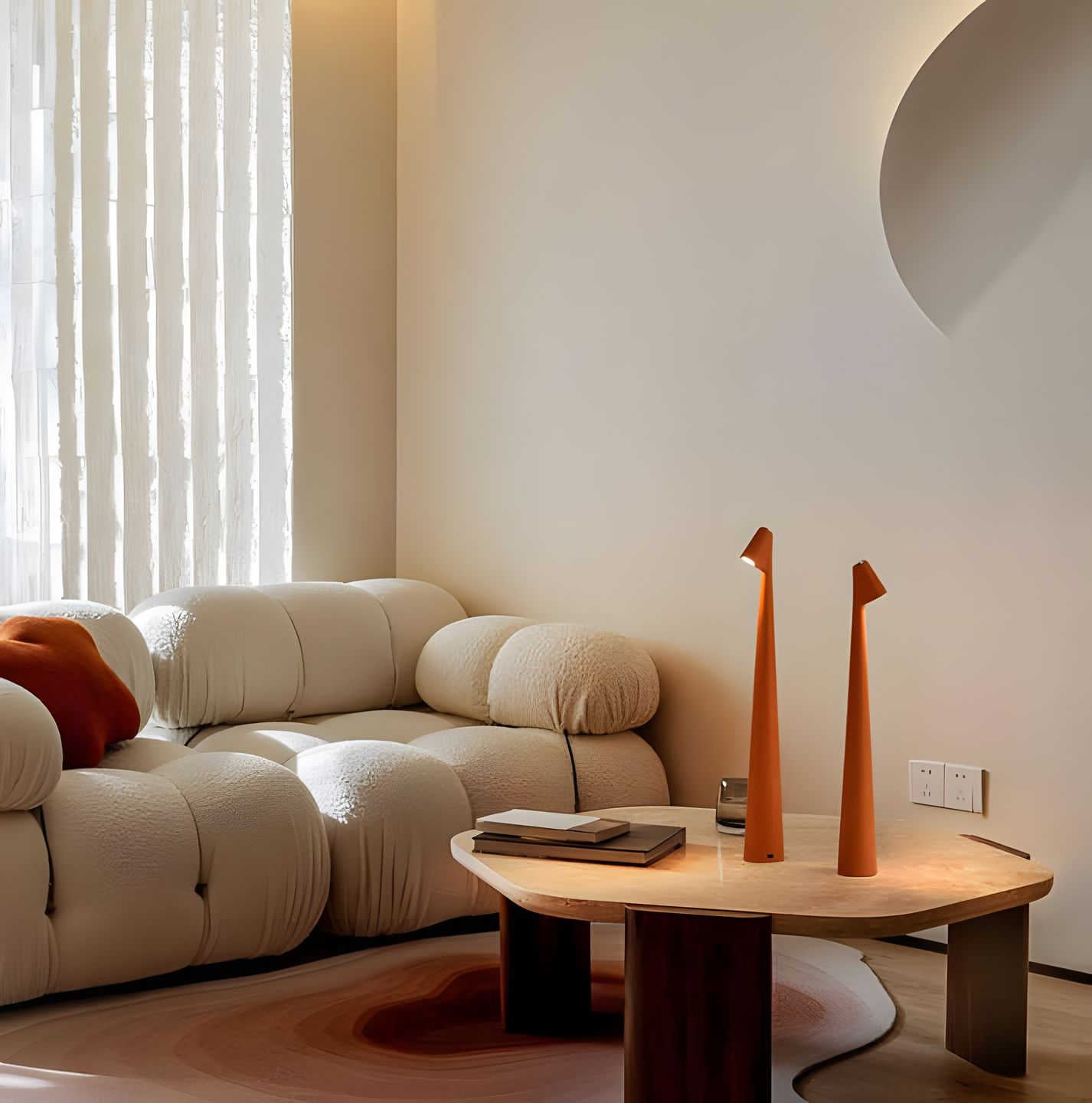 Elegante Tafellamp met Draadloze Functionaliteit – Oplaadbare LED Lamp met Dimfunctie & 3 Helderheidsniveaus