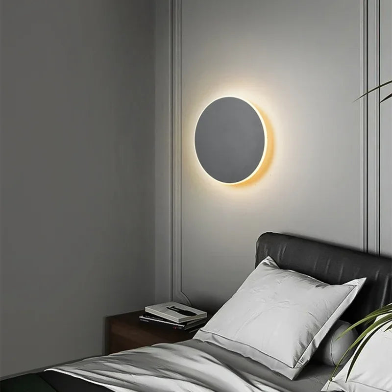 Moderne Ronde LED Wandlamp – Stijlvolle Wandverlichting met Warm Wit Licht