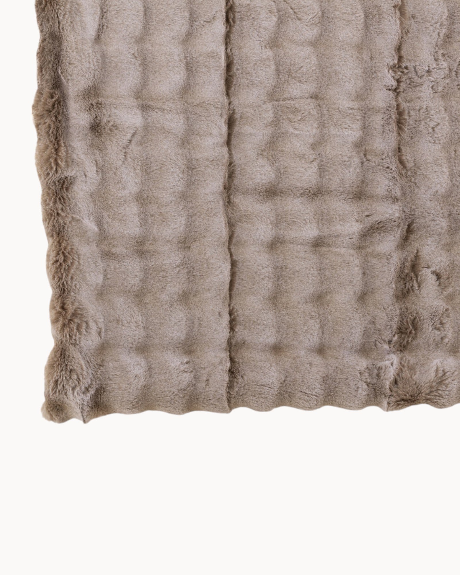 Plaid Wave – Taupe Deken van Katoen/Linnen/Polyester 180x130 cm-Fleece Dekens-Maevias