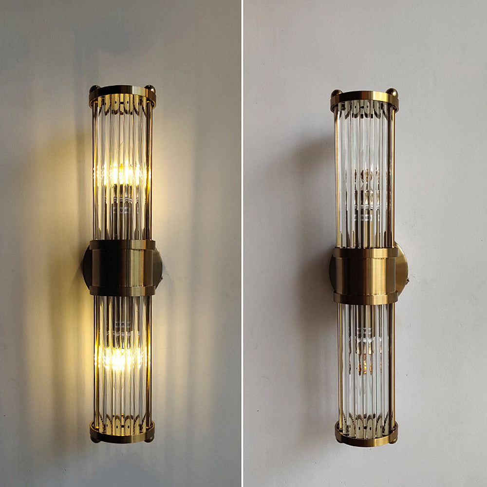 Klassieke Luxe Gouden Badkamer Wandlampen – Elegante LED Wandverlichting van IJzer & Glas
