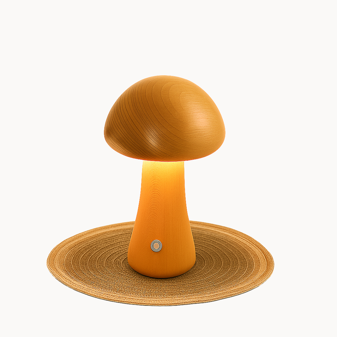 Mini Paddenstoel Tafellamp met Zachte LED Verlichting – Sfeervol Nachtlampje voor Slaapkamer & Kinderkamer