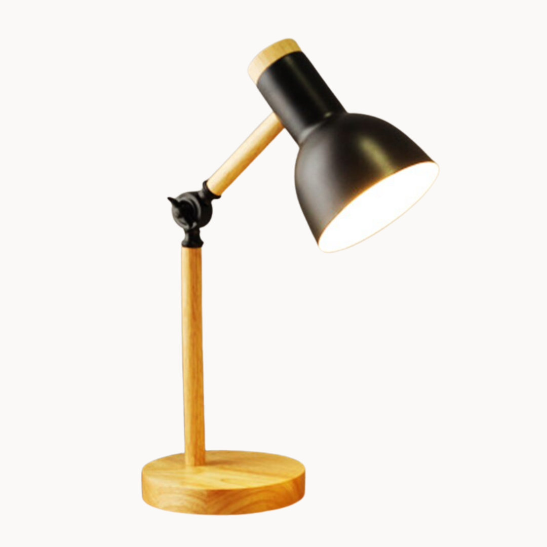 Houten LED-bureaulamp – Stijlvolle, duurzame en verstelbare verlichting