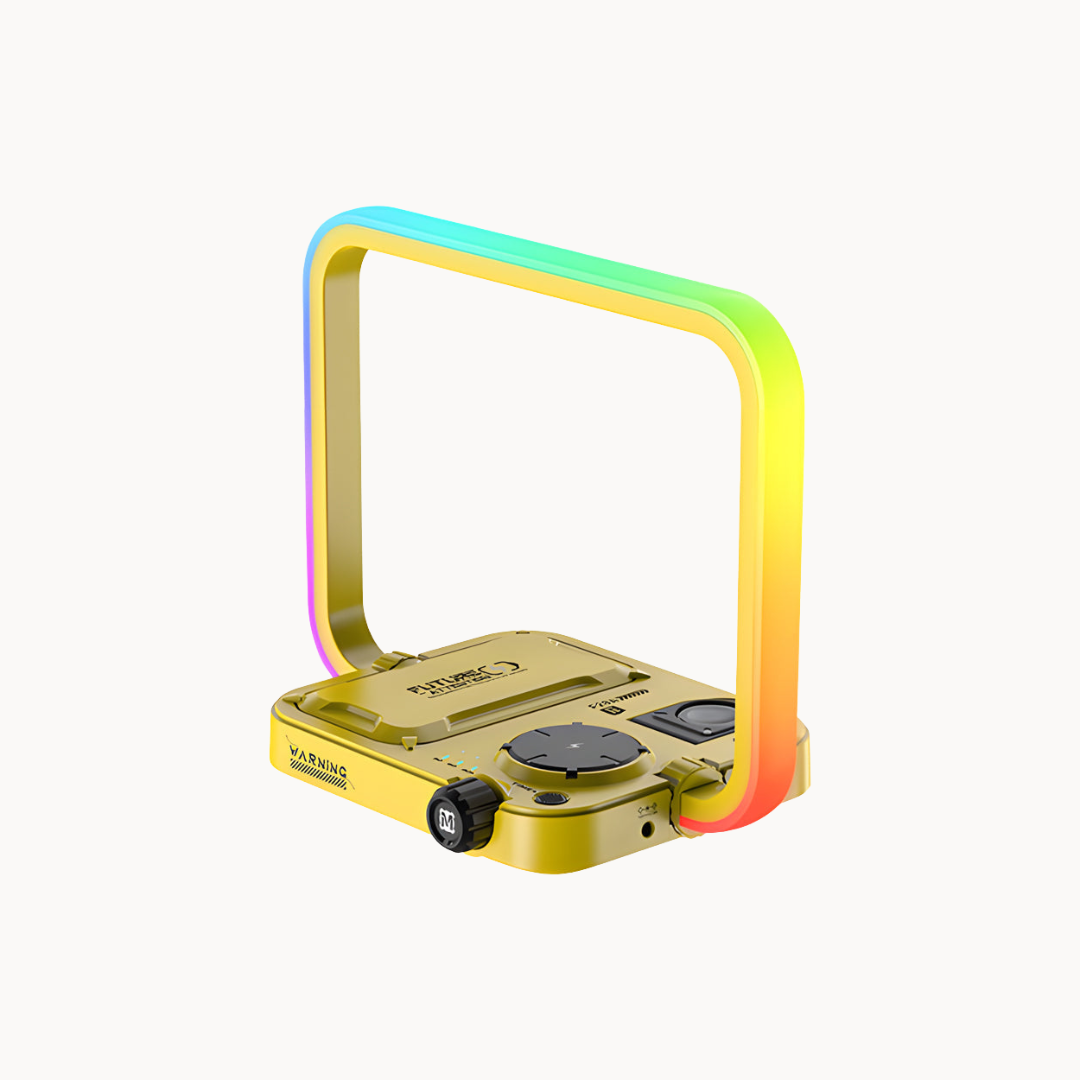3-in-1 Draadloze RGB Bureaulamp met Timer – Opladen, Verlichten & Sfeer Creëren