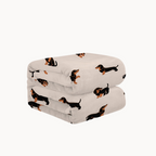 Dachshund Flanellen Deken – Zachte, Lichte & Gezellige Hondendeken voor Slaapkamer, Bank & Woonkamer