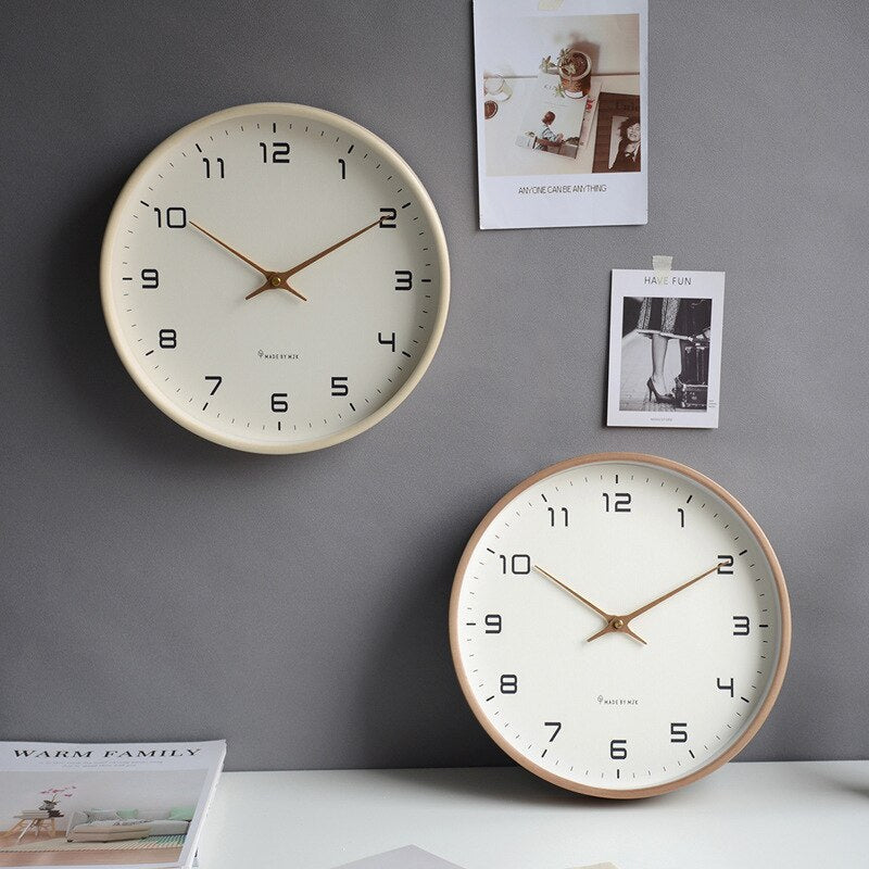 Houten Wandklok Scandinavische Eenvoud – Minimalistisch Design & Geruisloze Precisie