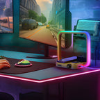 3-in-1 Draadloze RGB Bureaulamp met Timer – Opladen, Verlichten & Sfeer Creëren
