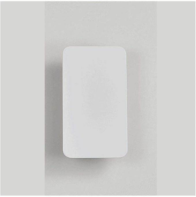 Rectangular white light fixture on a gray background