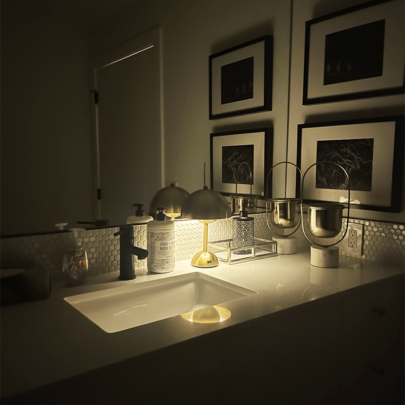 Brulee Moderne Tafellamp – Waterbestendig, Draadloos en Oplaadbaar