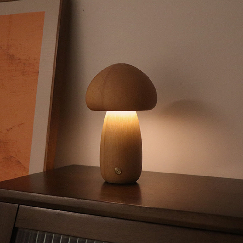 Mini Paddenstoel Tafellamp met Zachte LED Verlichting – Sfeervol Nachtlampje voor Slaapkamer & Kinderkamer