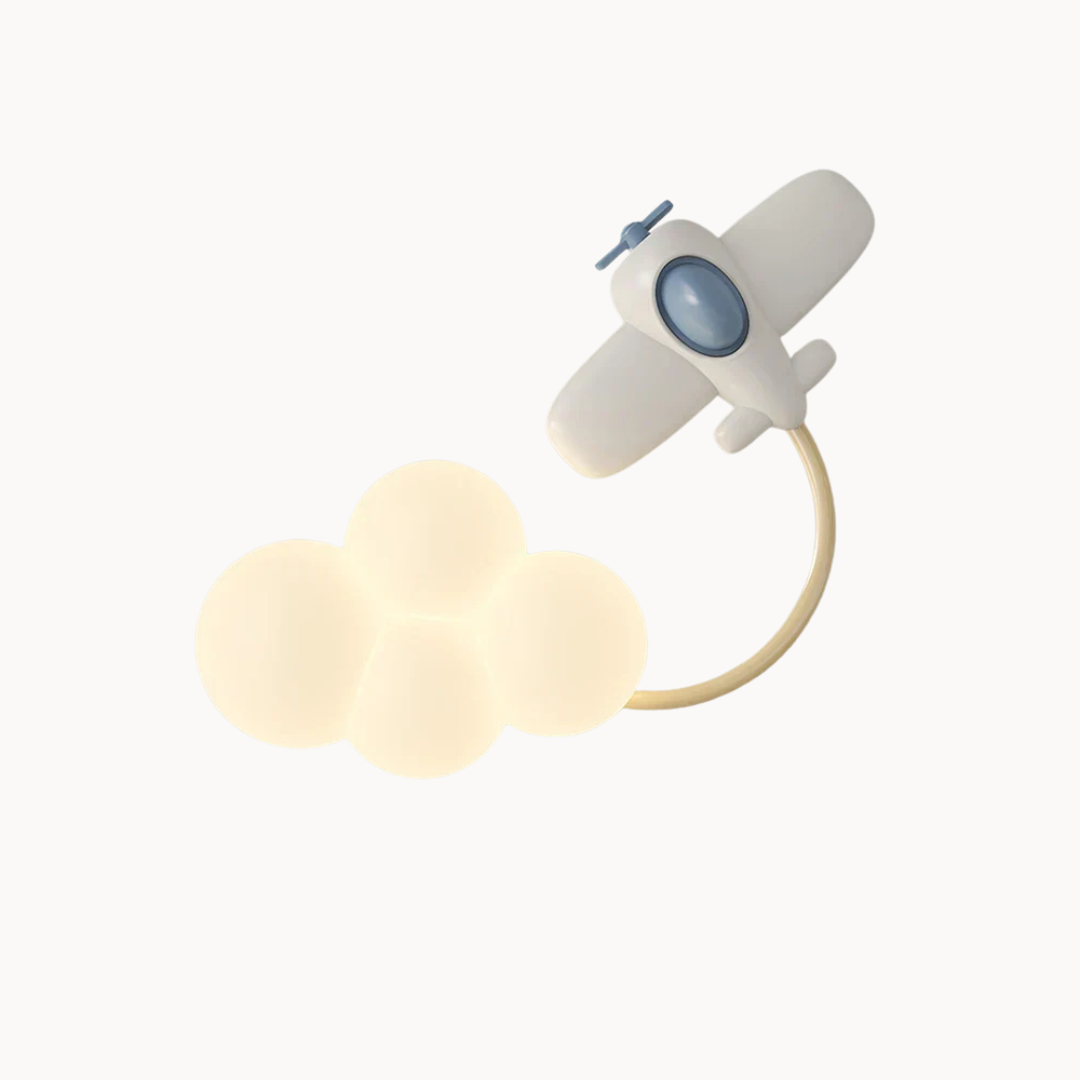 Kinder Wandlamp met Sterren, Regenboog & Vliegtuig Design – Magische LED Nachtlamp voor Slaapkamers & Kinderkamers