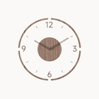 Nordische Stille Massiefhouten Wandklok 35 cm – Minimalistisch Design & Geruisloze Precisie