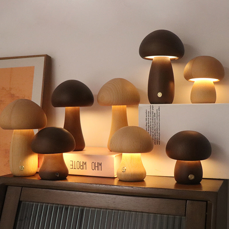 Mini Paddenstoel Tafellamp met Zachte LED Verlichting – Sfeervol Nachtlampje voor Slaapkamer & Kinderkamer