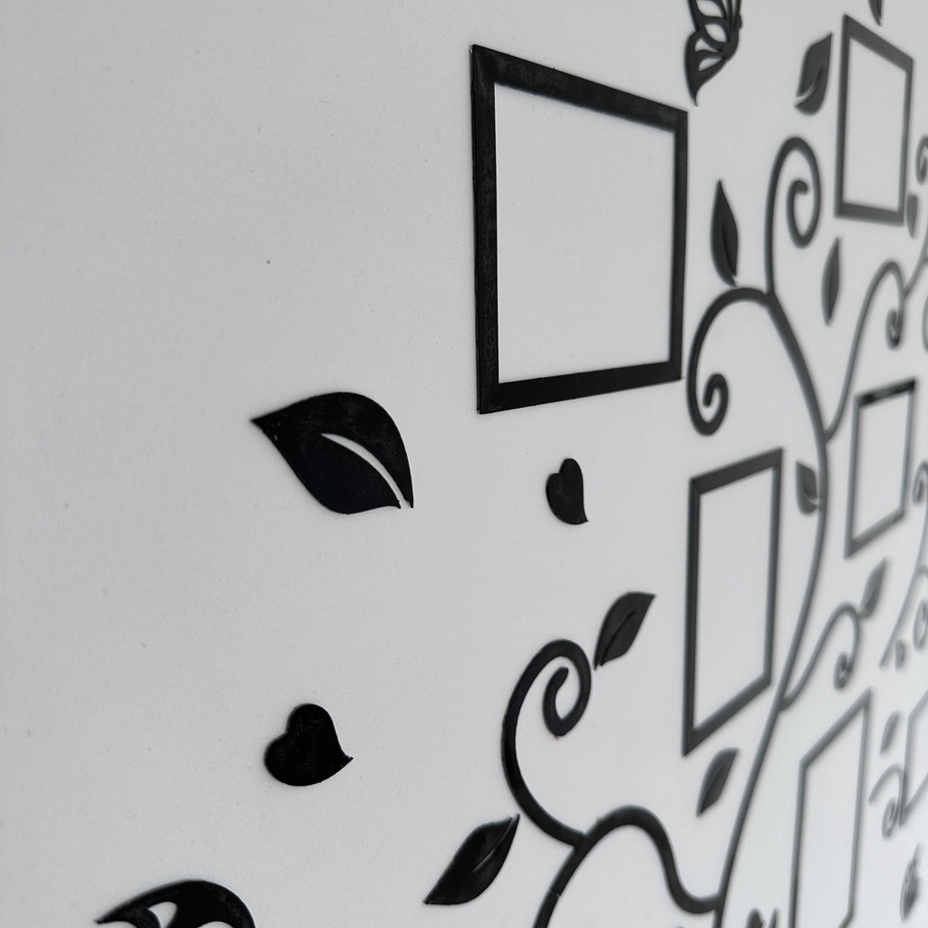 Acryl Fotolijst Muurdecoratie – 3D Creatieve Fotoboom, Zelfklevende Muursticker voor Familie & Huisdieren