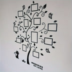 Acryl Fotolijst Muurdecoratie – 3D Creatieve Fotoboom, Zelfklevende Muursticker voor Familie & Huisdieren
