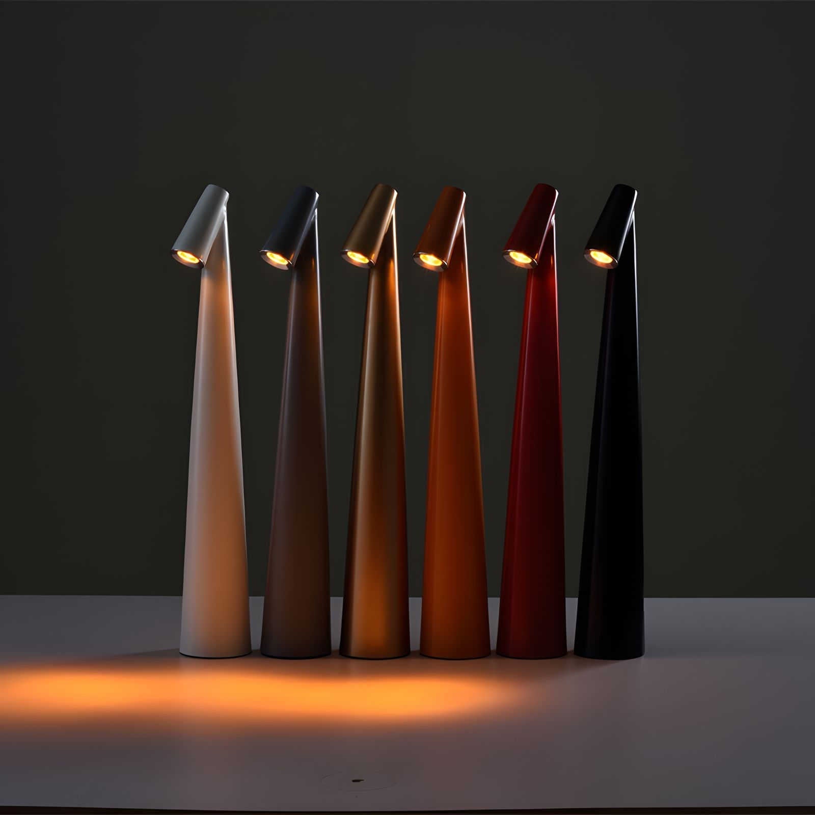 Elegante Tafellamp met Draadloze Functionaliteit – Oplaadbare LED Lamp met Dimfunctie & 3 Helderheidsniveaus
