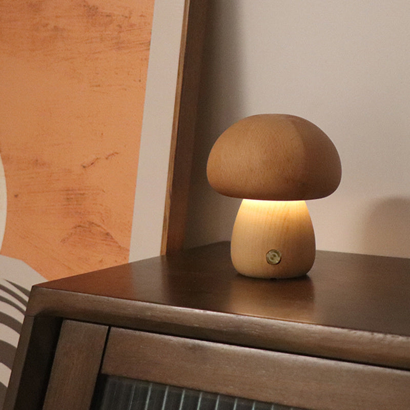 Mini Paddenstoel Tafellamp met Zachte LED Verlichting – Sfeervol Nachtlampje voor Slaapkamer & Kinderkamer