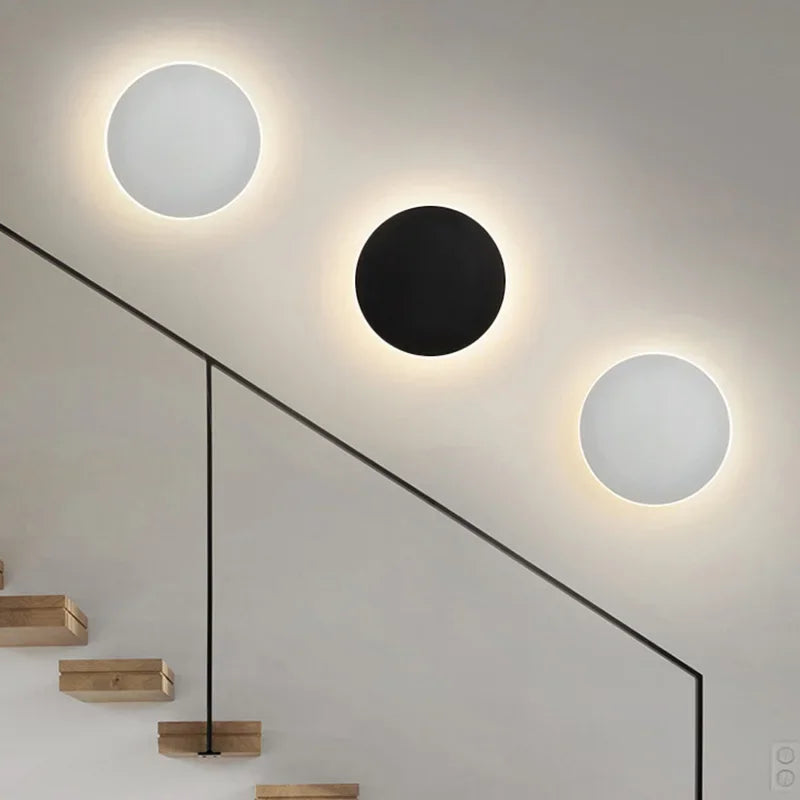 Moderne Ronde LED Wandlamp – Stijlvolle Wandverlichting met Warm Wit Licht