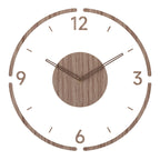 Nordische Stille Massiefhouten Wandklok 35 cm – Minimalistisch Design & Geruisloze Precisie