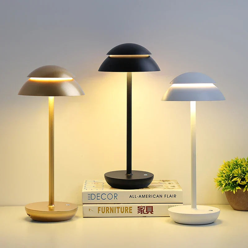 Oplaadbare Tafellamp – Moderne Draadloze LED Lamp met Instelbare Helderheid