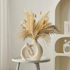 Set van 2 Keramische Japandi Vazen – Donut Vaas Klein & Groot – Moderne Decoratie-Vazen-Maevias