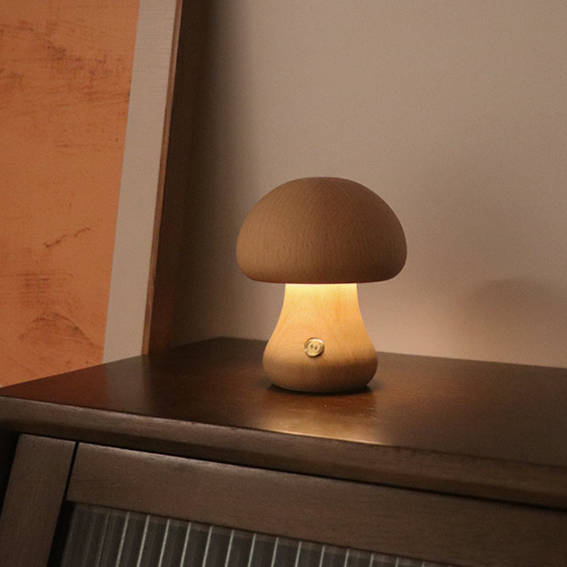 Mini Paddenstoel Tafellamp met Zachte LED Verlichting – Sfeervol Nachtlampje voor Slaapkamer & Kinderkamer