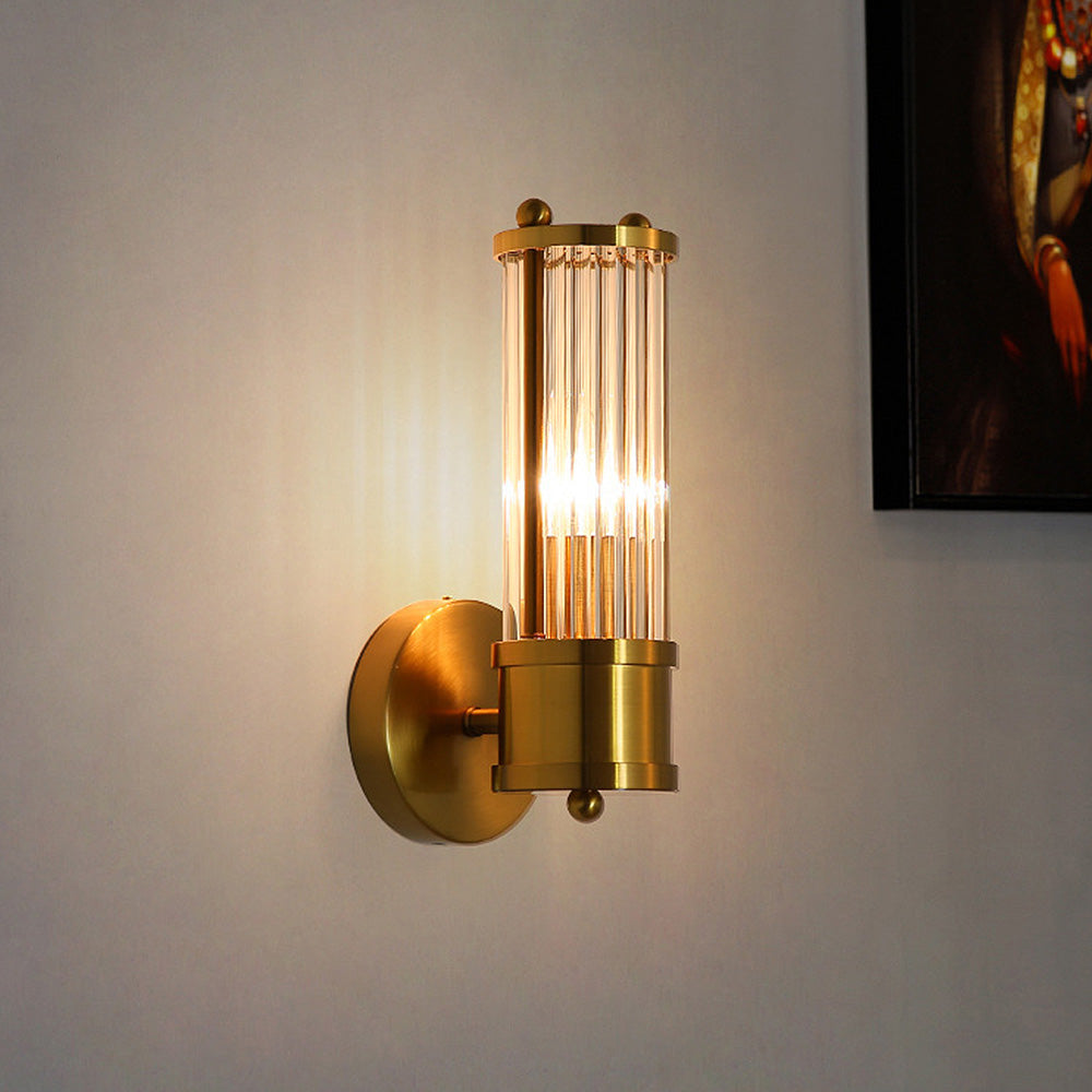 Klassieke Luxe Gouden Badkamer Wandlampen – Elegante LED Wandverlichting van IJzer & Glas