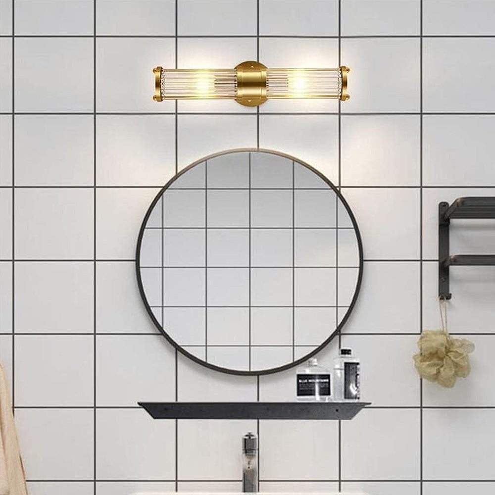 Klassieke Luxe Gouden Badkamer Wandlampen – Elegante LED Wandverlichting van IJzer & Glas