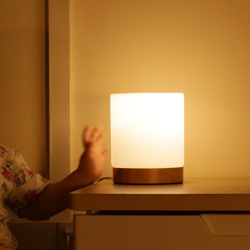 Mini Glazen Tafellampen – Touch-Activatie & 360° LED Verlichting