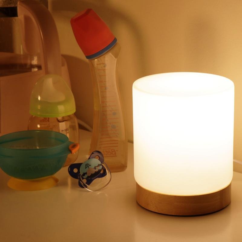 Mini Glazen Tafellampen – Touch-Activatie & 360° LED Verlichting