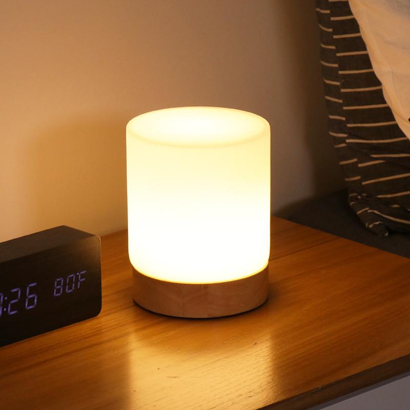 Mini Glazen Tafellampen – Touch-Activatie & 360° LED Verlichting