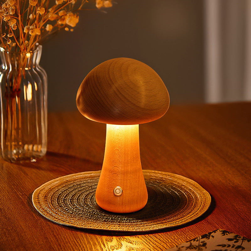 Mini Paddenstoel Tafellamp met Zachte LED Verlichting – Sfeervol Nachtlampje voor Slaapkamer & Kinderkamer
