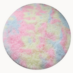 Zacht Rond Tie-Dye Vloerkleed – Lichtgewicht Regenboogtapijt, Wasbaar & Comfortabel