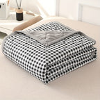 Preppy Style Plaid Zomer Quilt – Lichtgewicht Ultrasonisch Gewatteerde Bedsprei