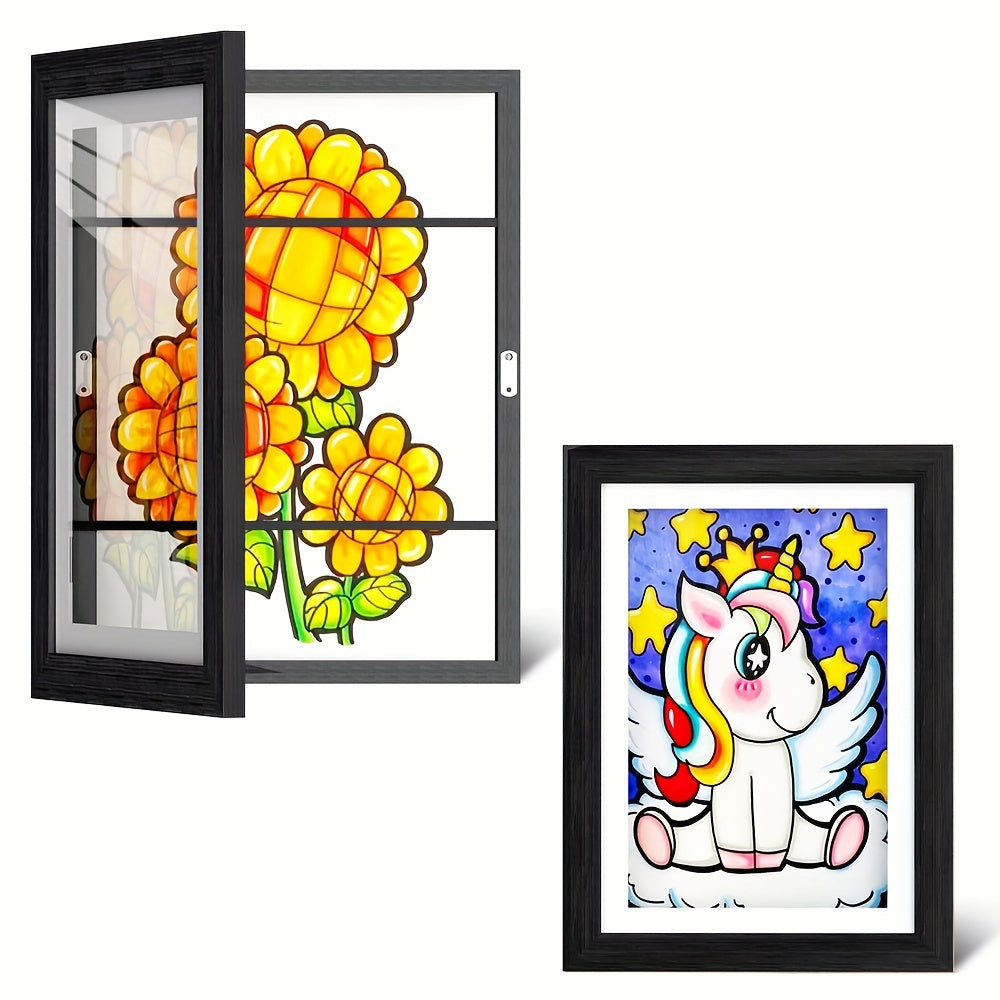 1 Stuk Flip Fotolijst – A4 Magnetische Fotolijst voor Woonkamer, Kantoor & Cadeaus