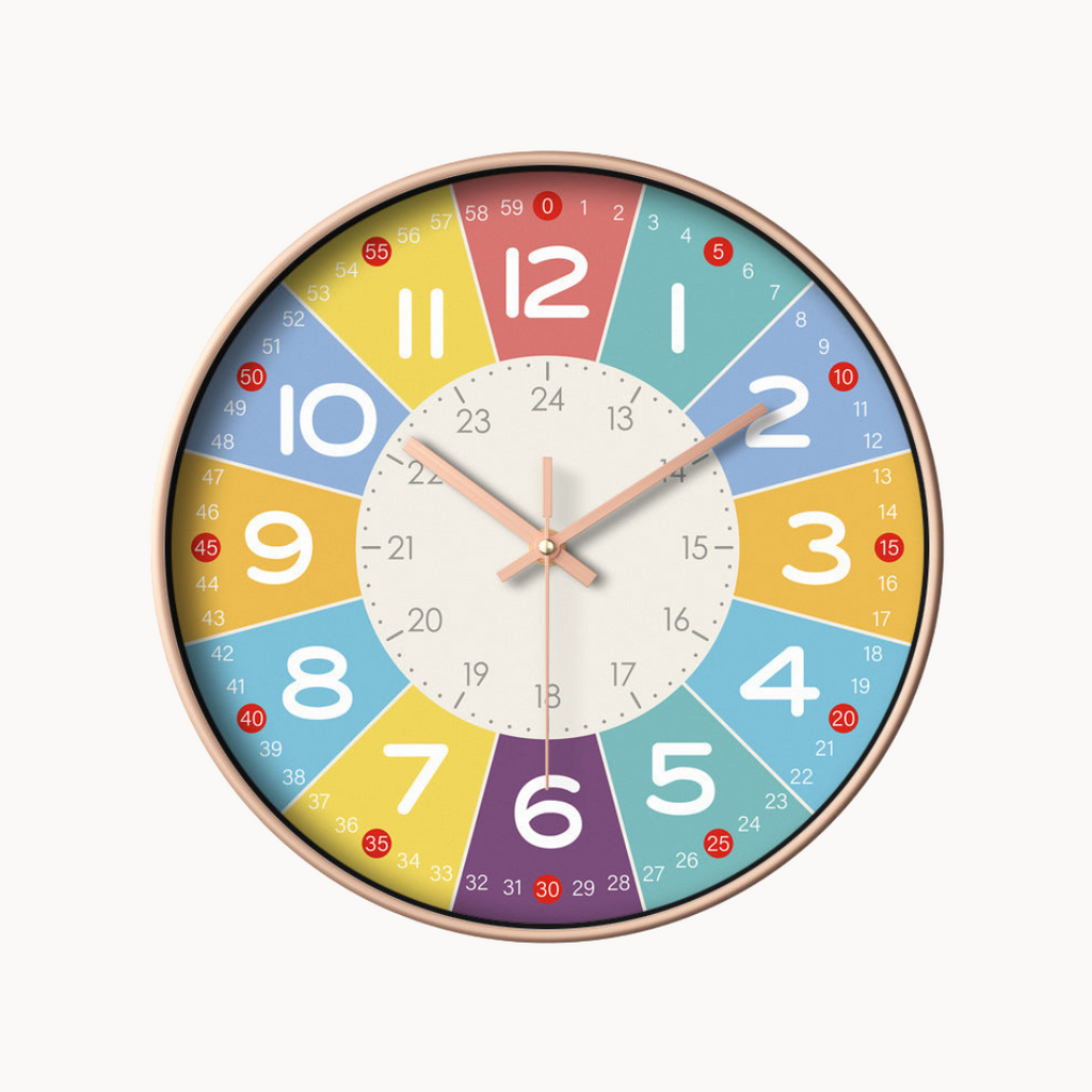 SilentClock Wandklok – Stille en veilige wandklok voor kinderkamers