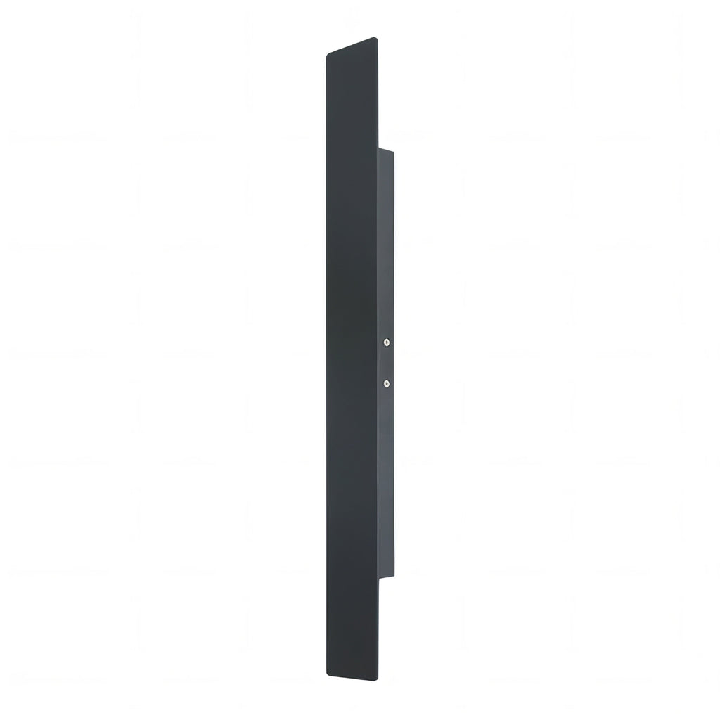 Black rectangular object on a white background