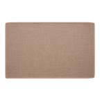 Beige rectangular rug on a white background