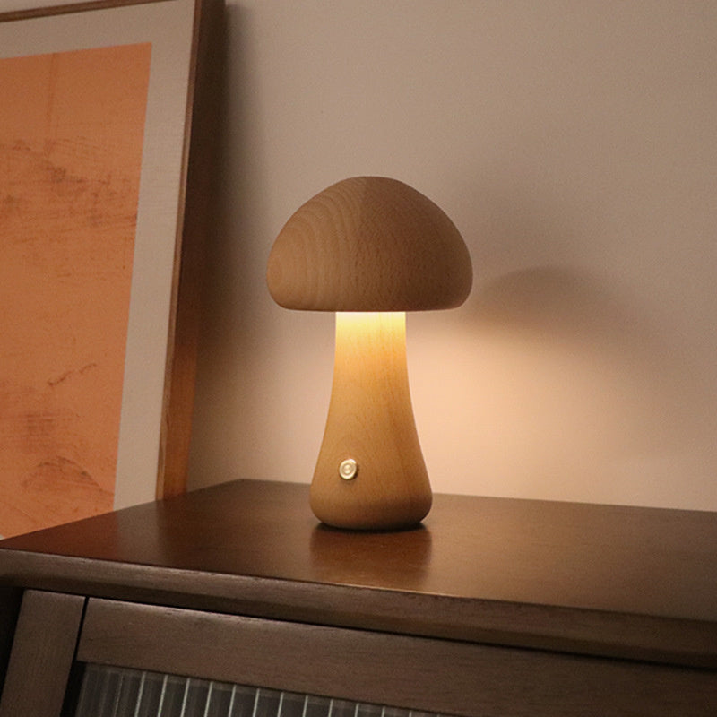 Mini Paddenstoel Tafellamp met Zachte LED Verlichting – Sfeervol Nachtlampje voor Slaapkamer & Kinderkamer