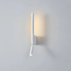 Modern wall-mounted light fixture on a plain wall